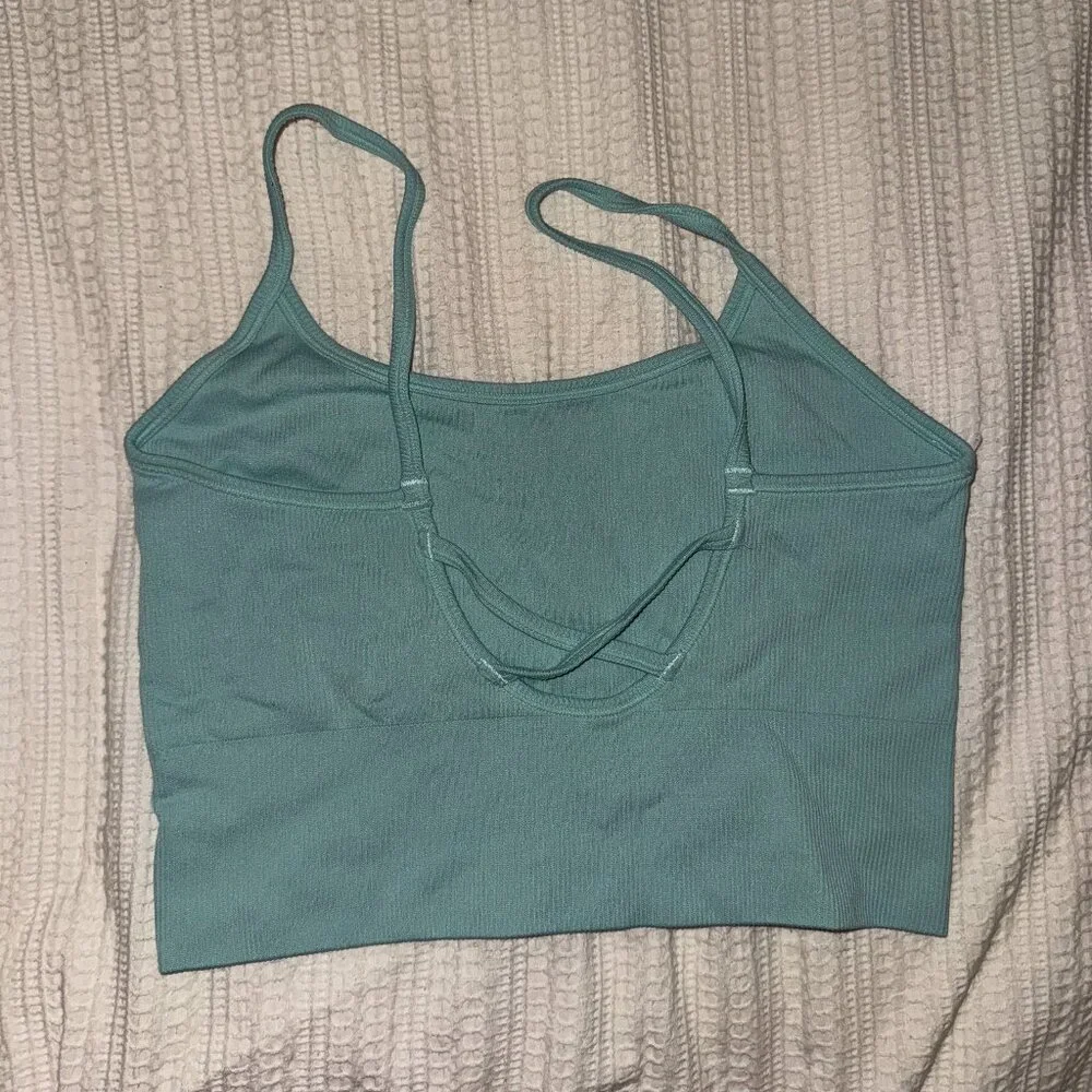 Athleta Seafoam Green Backless Tank Top - Picture 2 of 2